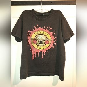 Vintage y2k Guns and roses back and front graphic print